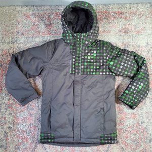 Columbia Omni-Shield Army Green Ski Jacket / Heavy Winter Coat-Youth M (10-12)